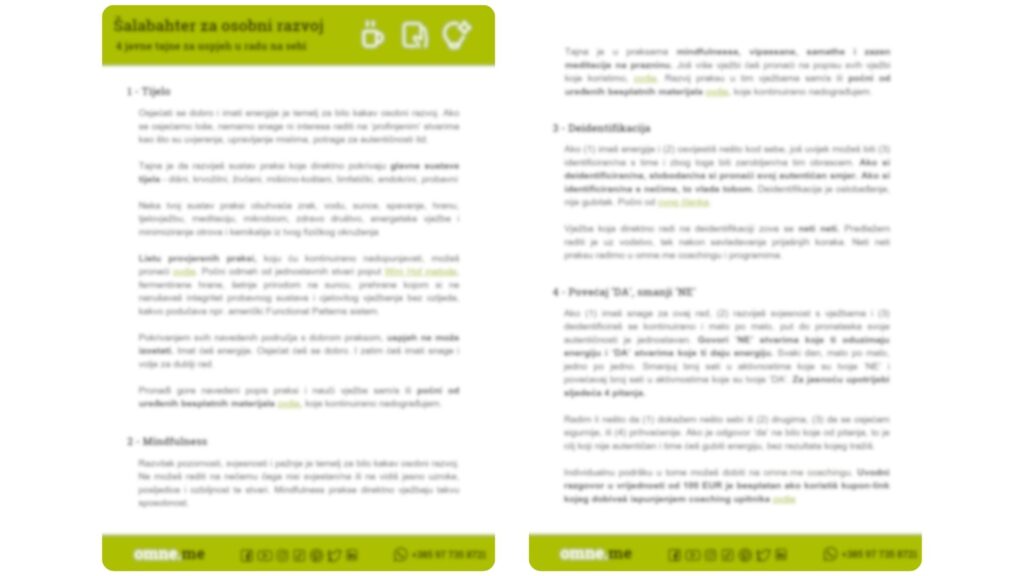 Šalabahter za osobni razvoj | PDF